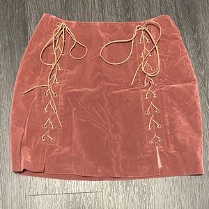 Lace-Up Skirt